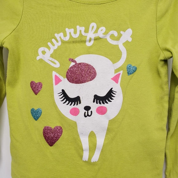 Green BabyGap Purrfect Kitty Tee - Picture 2 of 5